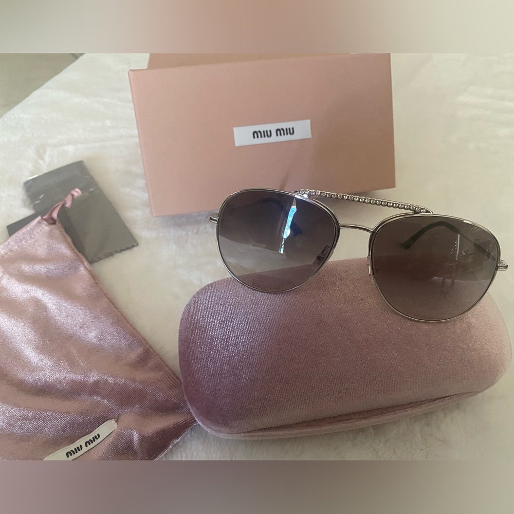 COPY - NWT Authentic Miu Miu Round Société Sunglasses